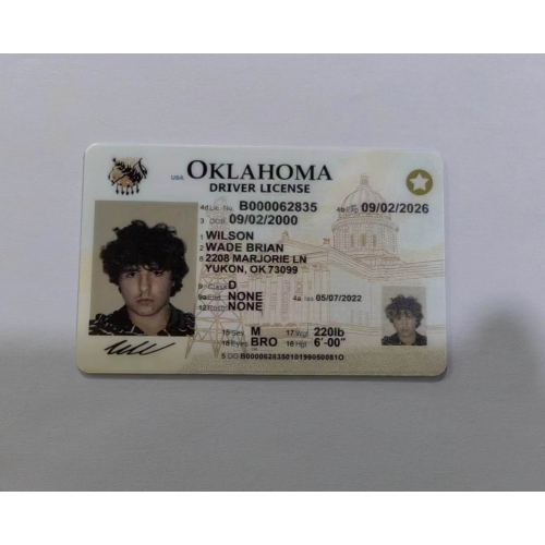 Oklahoma(OK) Dirver license